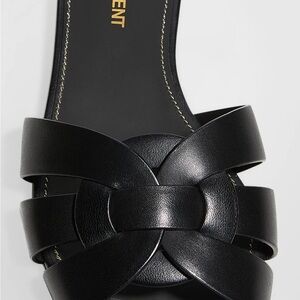Saint Laurent Elegant Black Sandals
